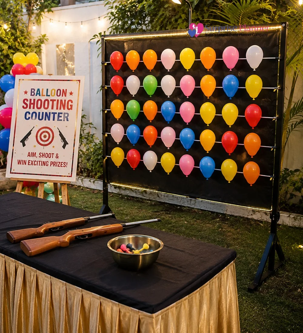 Gun Shooting party setup