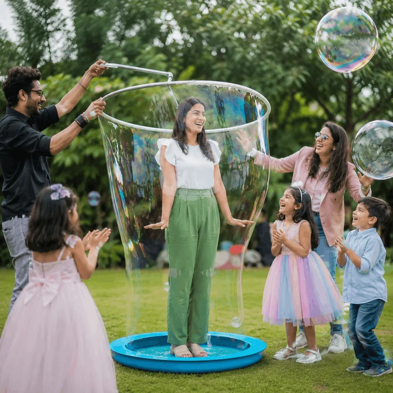 Bubble Activity party setup
